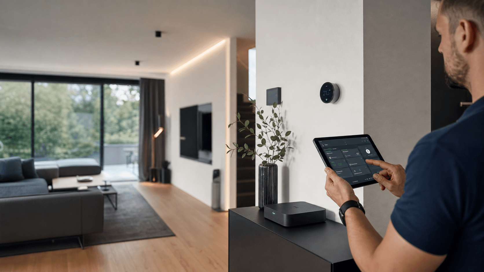 Smart Home Steuerung in Einfamilienhaus in Hannover